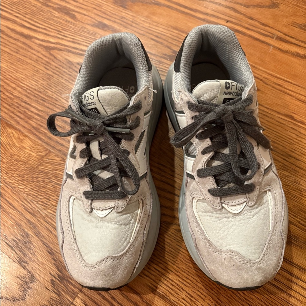 FIG New Balance White and Gray Athletic Shoes